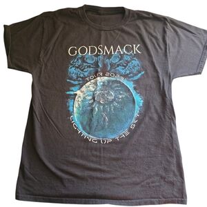 Bundle Of 3 Mens Band Tee's Black Godsmack Pop Evil Iron Maiden